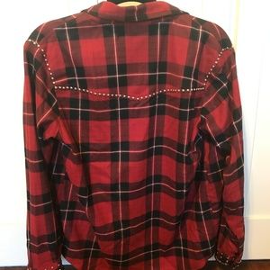 The Kooples Studded Plaid Shirt